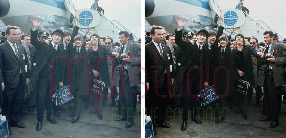 The Beatles arrive at John F. Kennedy Airport on February 7, 1964