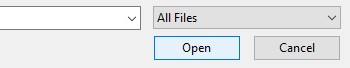 Open export file to import it.