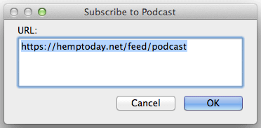 Add podcast feed to preview in iTunes