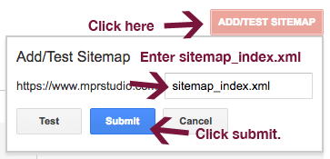 Submit XML sitemap to Google Search Console.