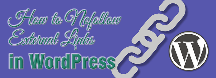 Nofollow external links in WordPress