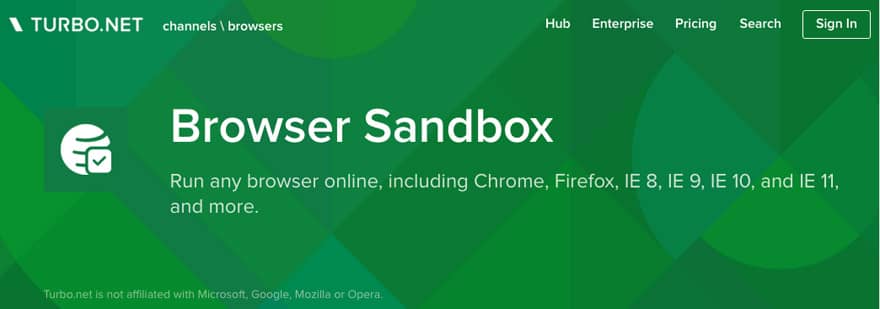 Check your site's compatibility with Browser Sandbox