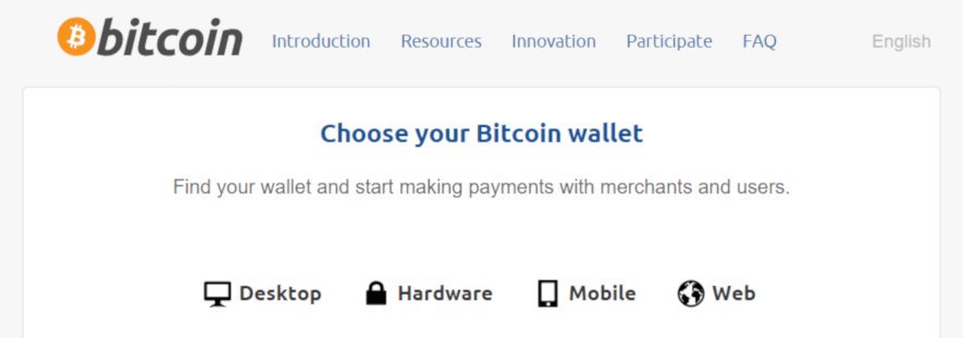 Choose a bitcoin wallet