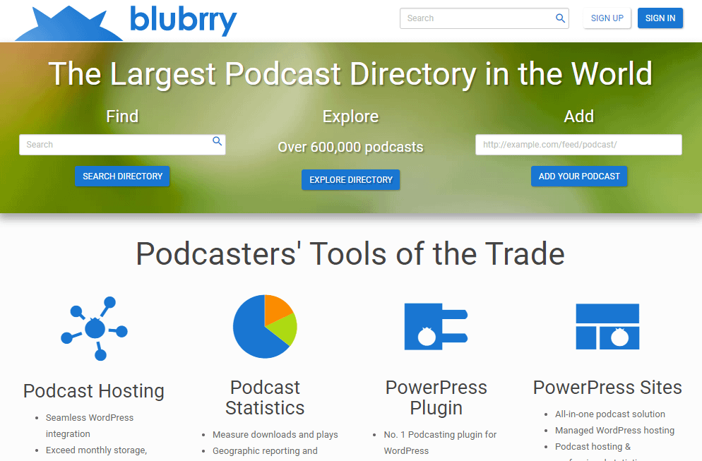 Blubrry podcast hosting